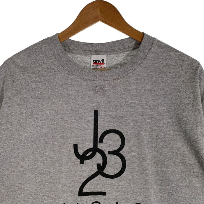 90's J23 CHICAGO FLIGHT RECORDS 1984-1998 マイケルジョーダン プリントTシャツ グレー anvil Size XL 福生店