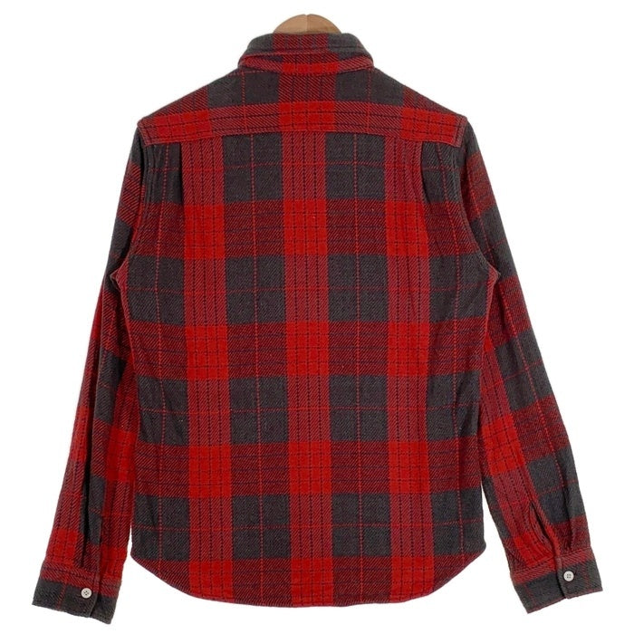 FIVE BROTHER ファイブブラザー チェック 長袖 フランネル シャツ レッド Size M 福生店