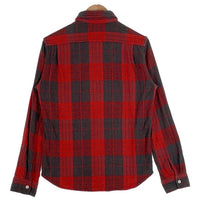 FIVE BROTHER ファイブブラザー チェック 長袖 フランネル シャツ レッド Size M 福生店