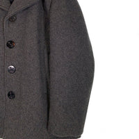 Schott ショット シングル ウール ピーコート 裏キルティング グレー Size 40 福生店
