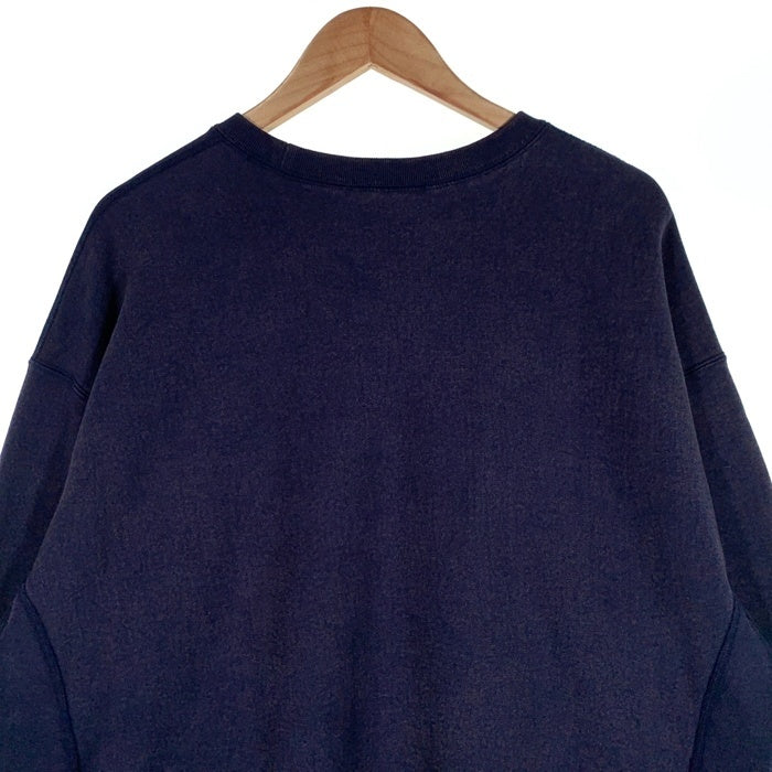 SUPREME シュプリーム 25SS Washed Box Logo Crewneck ウォッシュドボックスロゴクルーネックスウェットトレーナー ネイビー Size XL 福生店