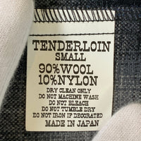 TENDERLOIN テンダーロイン T-WOOL SHT オンブレチェック オープンカラーウールシャツ ブラック ブルー Size S 福生店