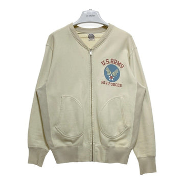 TOYS McCOY トイズマッコイ US ARMY ジップアップ スウェットカーディガン アイボリー Size M 瑞穂店