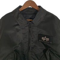 ALPHA アルファ CWU-45/P ナイロン フライトジャケット オリーブ 8405-00-1001-1519 USA製 Size XL 福生店