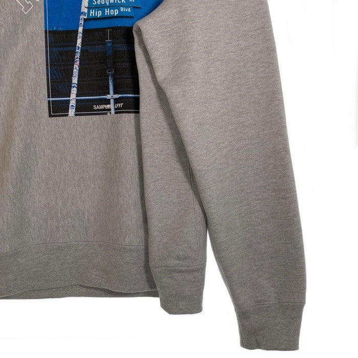 LFYT エルエフワイティー SAMPLES サンプルズ NEW YORK プリント クルーネックスウェットトレーナー ヘザーグレー Size XL 福生店