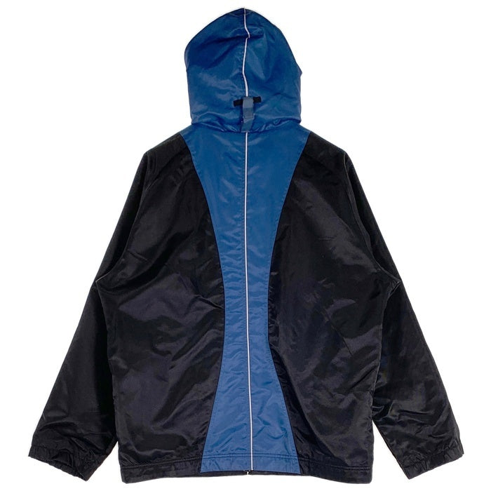 90-00's NIKE ナイキ ジップアップジャケット パーカー ブラック ブルー ポリエステル 白タグ Size XL(18-20) 福生店