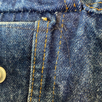 Levi's リーバイス 70608-0216 USA製 ボタン裏527 デニムボアジャケット Gジャン リペア跡有 インディゴ size42 瑞穂店