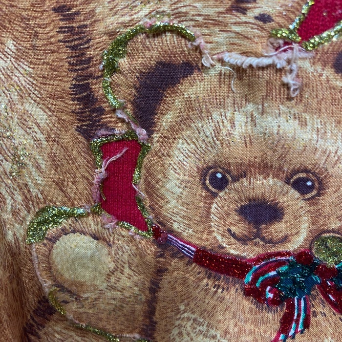 JERZEES ジャージーズ USA製 テディベア プリント スウェットトレーナー レッド sizeXL 瑞穂店