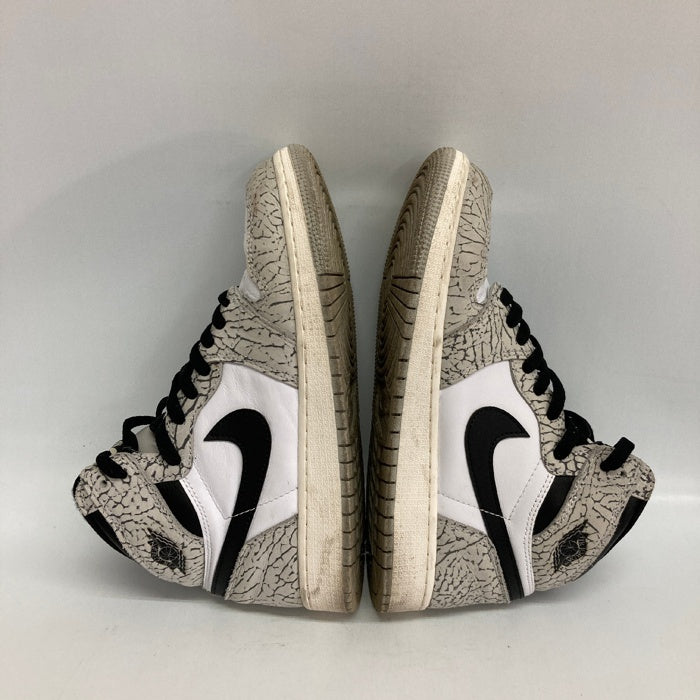 NIKE ナイキ GS Air Jordan 1 High OG White Cement エアジョーダン1 ハイ  スニーカー ホワイト size25cm 瑞穂店