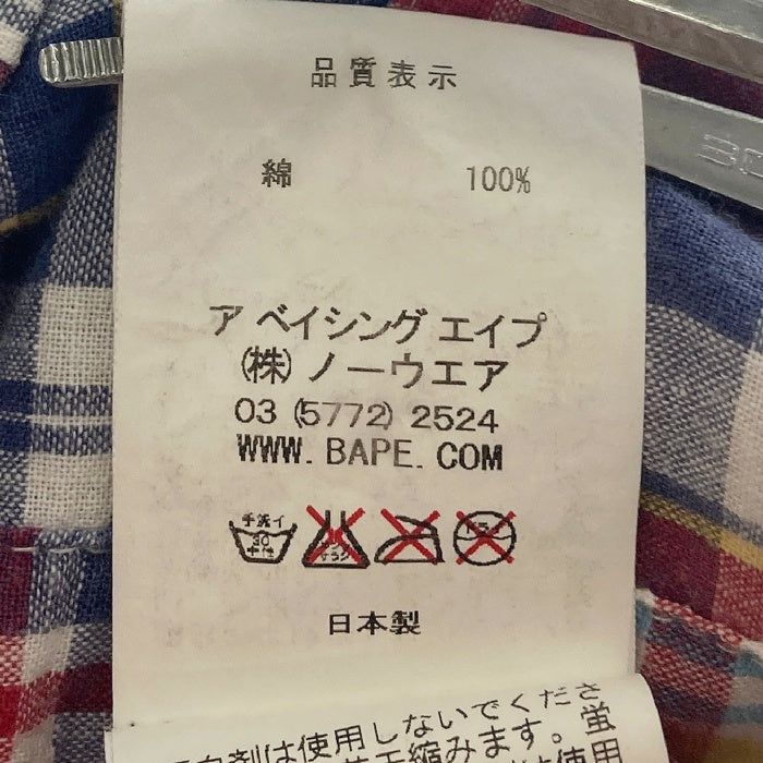 大人気] アベイシングエイプ シャツ 胸ポケット 総柄 存在感