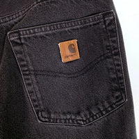 Carhartt カーハート Relaxed Fit ブラックデニムパンツ テーパード 100065-001 Size 34×32 福生店