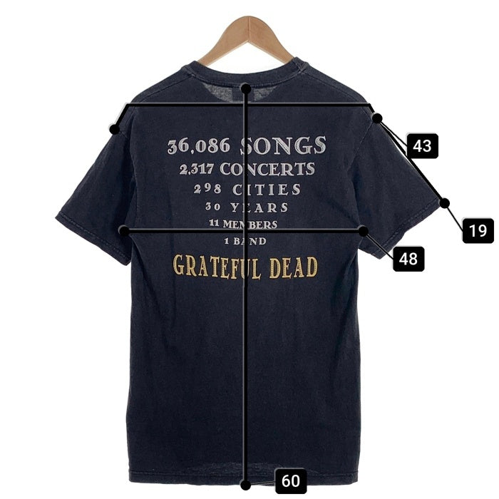 90-00's GRATEFUL DEAD グレイトフルデッド プリントTシャツ ブラック Hanes2枚タグ メキシコ製 Size M 福生店