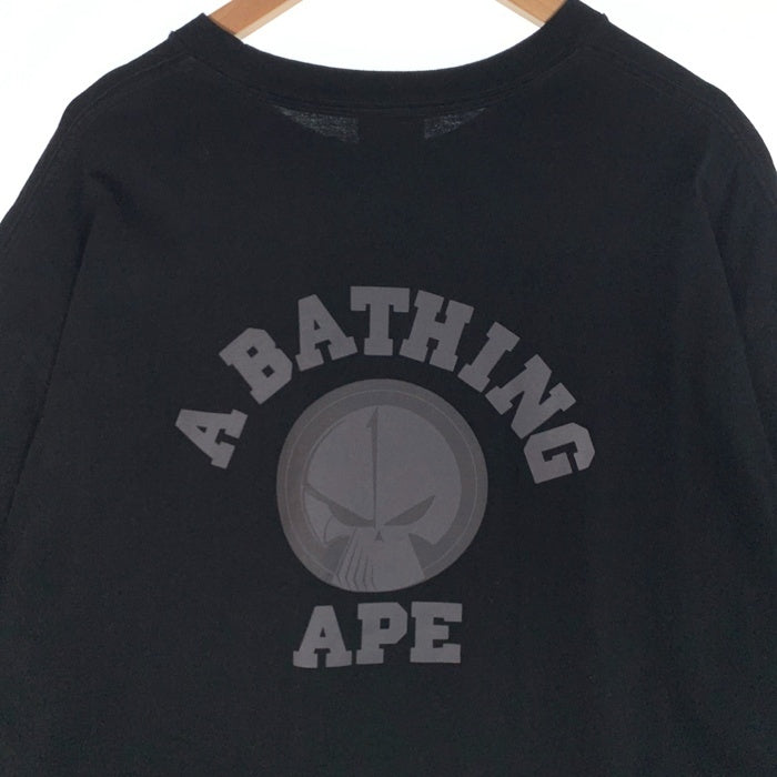 A BATHING APE アベイシングエイプ NEIGHBORHOOD ネイバーフッド プリントTシャツ ブラック 001TEJ231901C Size 3XL 福生店