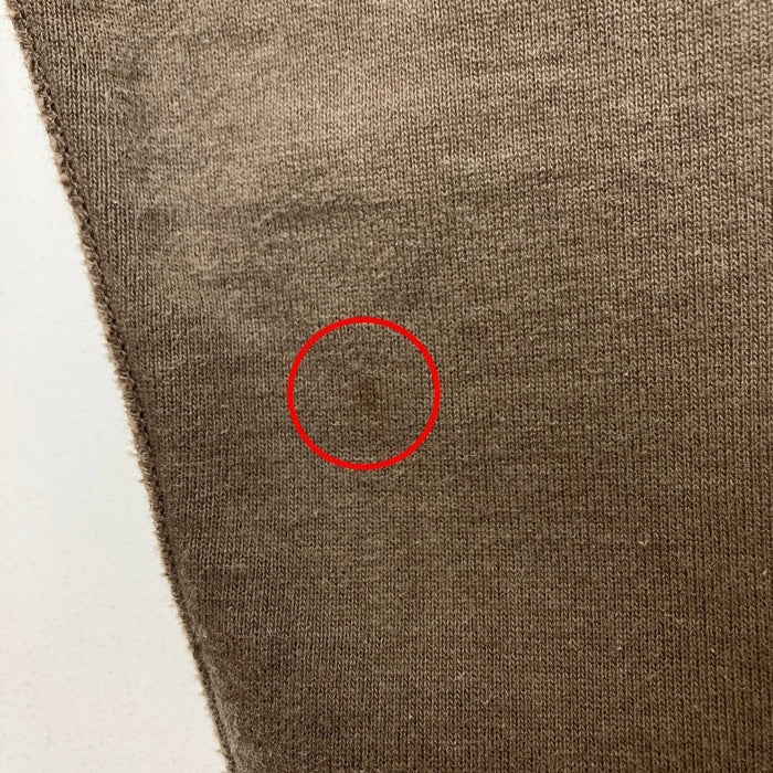 Deluxe Wear デラックスウエア 前V プリント クルーネックスウェットトレーナー ダークブラウン Size S 瑞穂店