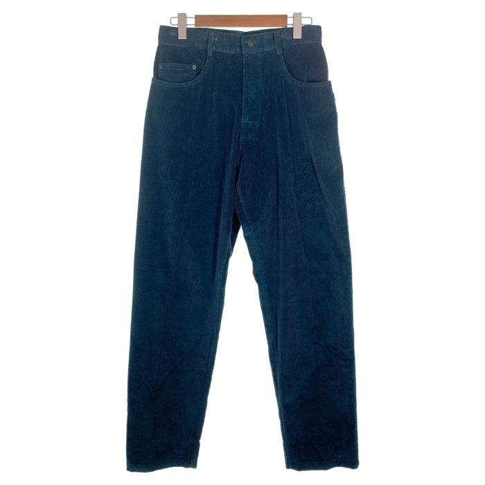 80's STUSSY ステューシー 太畝コーデュロイ 5ポケットパンツ テーパード グリーン USA製 TALON42 黒タグ Size 31 福生店
