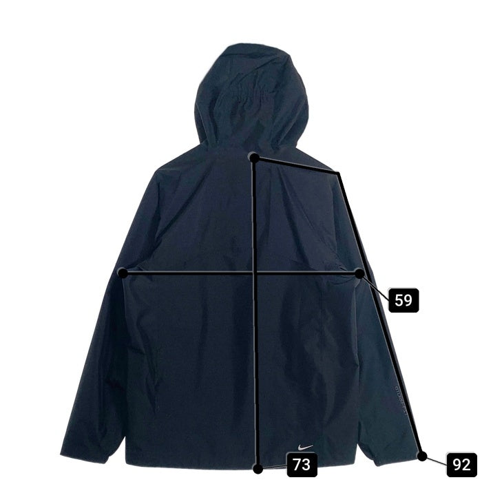Nike ACG ナイキエーシージー Cascade Rains カスケード レイン ジップアップジャケット ブラック ポリエステル DV9416-010 Size M 福生店