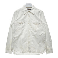 Triple Works トリプルワークス マチ付き ワークシャツ 長袖 コットン ホワイト アイアンハート 2 Size M 瑞穂店