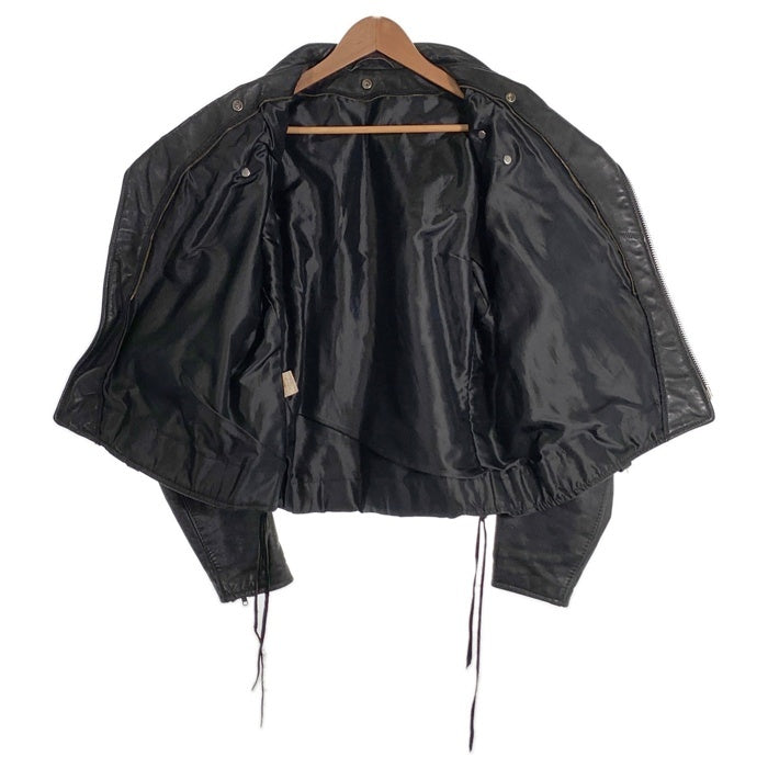 Schott ショット 125 レザーダブルライダースジャケット ブラック ライナー無 YKKファスナー Size 44 福生店