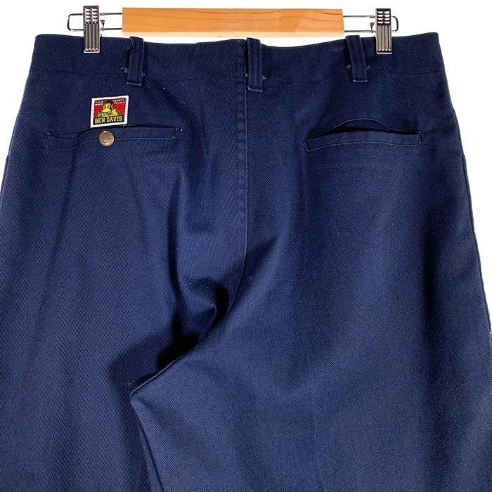90's BEN DAVIS ベンデイビス フリスコワークパンツ チノツイル ネイビー USA製 Size 34 福生店