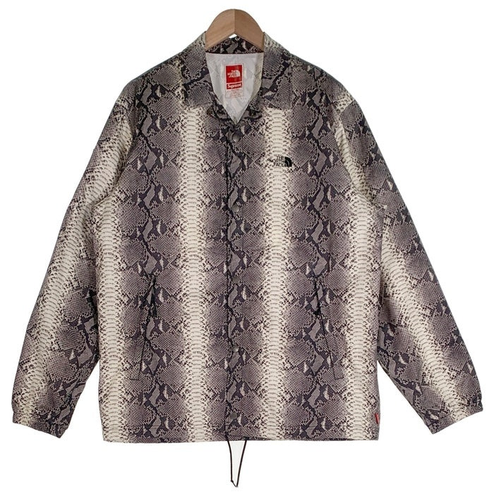 SUPREME シュプリーム 18SS THE NORTH FACE ノースフェイス Snakeskin Taped Seam Coaches Jacket スネークスキン テープドシーム コーチジャケット ブラック NP11803I Size L 福生店