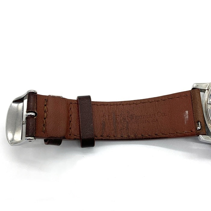 TIMEX タイメックス メンズ マーリン クロノグラフ ウォッチ 腕時計 ブルー文字盤 ブラウンレザーベルト TW2W10200 福生店