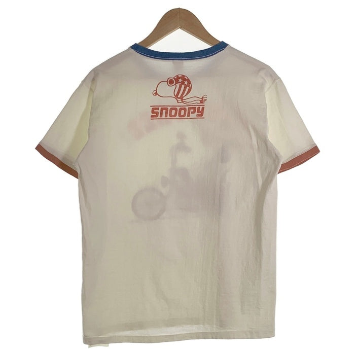 TOYS McCOY トイズマッコイ SNOOPY “BORN FREE” スヌーピープリント リンガーTシャツ トリコロール TMC2440 Size L 福生店