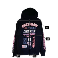 HIDE AND SEEK ハイドアンドシーク DUSTYCHAMP ダスティチャンプ Flame Hooded Sweat Shirt フレイム プルオーバースウェットパーカー ブラック Size M 福生店