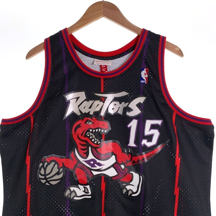 Mitchell&Ness ミッチェルアンドネス NBA トロント・ラプターズ Swingman Jersey スイングマンジャージー ヴィンス・カーター ゲームシャツ タンクトップ ブラック Size XL 福生店