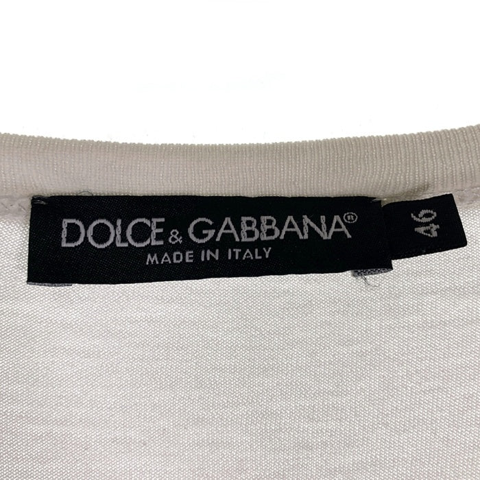DOLCE & GABBANA ドルチェアンドガッバーナ 半袖 Tシャツ ホワイト Size 46 福生店