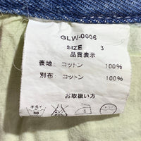 GLW デニム オールインワン インディゴ USED加工 つなぎ GLW-0006 Size 3 福生店