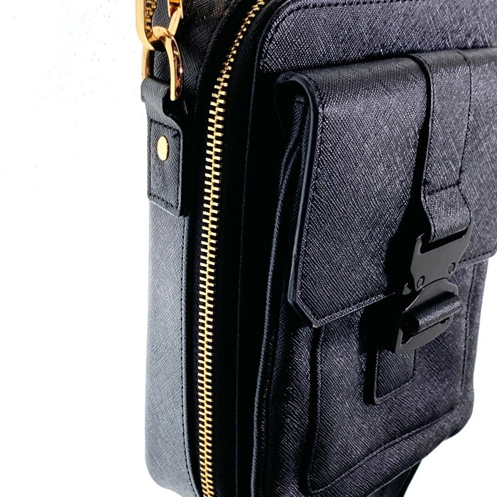 DEVICE デバイス GOUKI ゴウキ ゴールドカラーバックル ショルダーバッグ ブラック 福生店