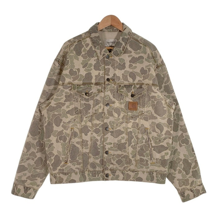 Carhartt WIP カーハート ワークインプログレス DUCK HELSTON JACKET ダックヘルストンジャケット ブリーチ加工 カモフラージュ Size L 福生店