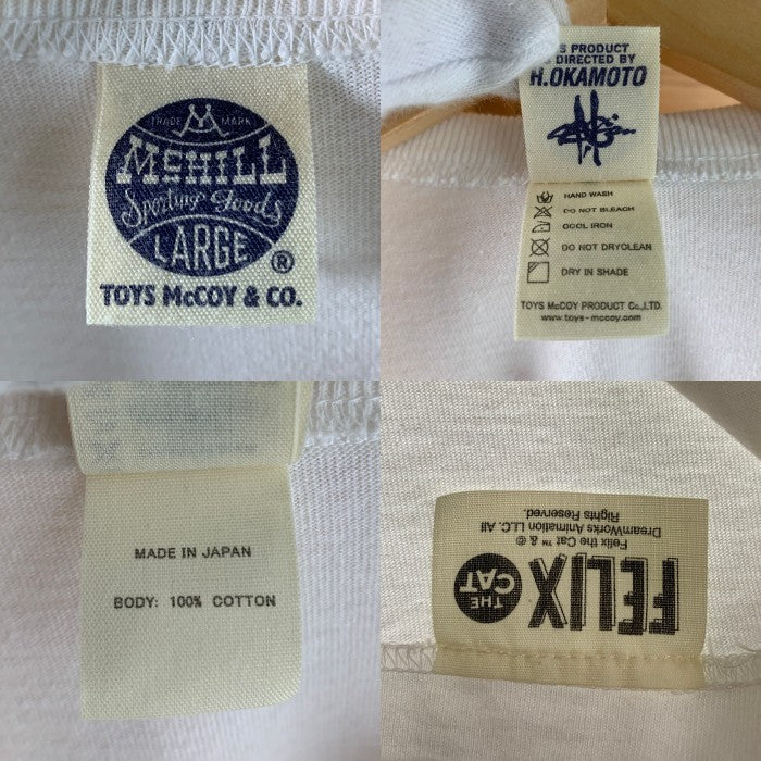TOYS McCOY トイズマッコイ FELIX THE CAT TEE フィリックス プリントTシャツ ホワイト TMC2502 Size L 福生店