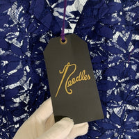 Needles ニードルズ 23SS CABANA SHIRT FLOWER 花柄レース 半袖シャツ ブルー MR252 Size XL 福生店