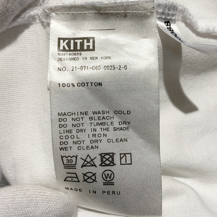 KITH NYC キス プリントTシャツ ホワイト フラワー Size S 福生