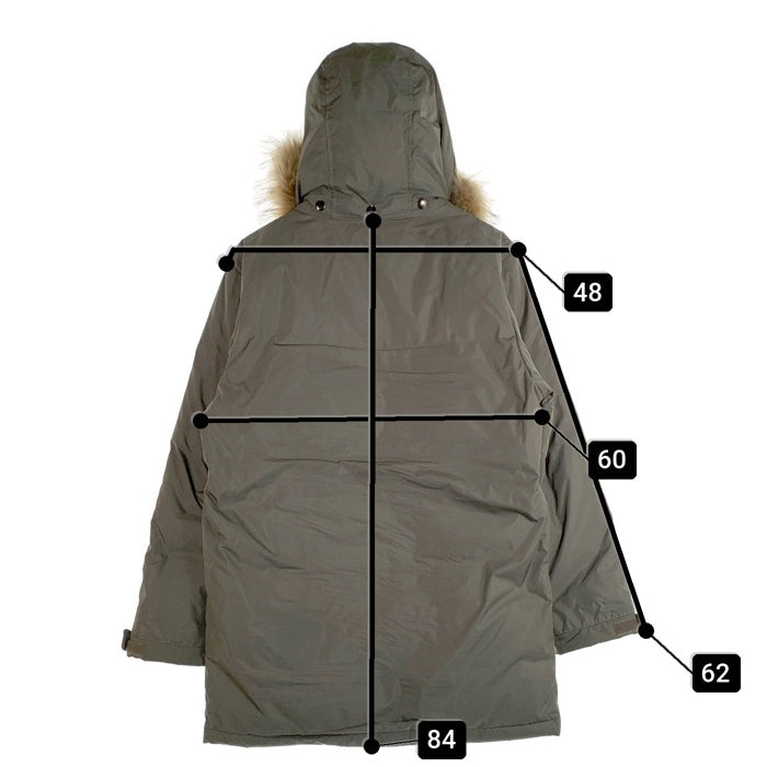 BURBERRY BLACK LABEL バーバリー ブラックレーベル ダウンジャケット ファー グレー BMP03-731-76 Size M 福生店