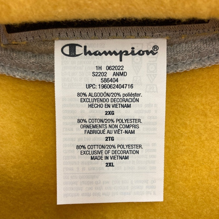 Champion チャンピオン S2202 スウェット プルオーバーパーカー スーパーフーディ イエロー Size 2XL 瑞穂店