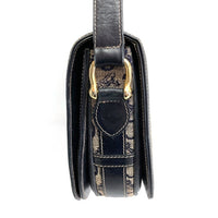CELINE セリーヌ OLD 馬車柄 ジャガード ショルダーバッグ ヴィンテージ ネイビー 瑞穂店