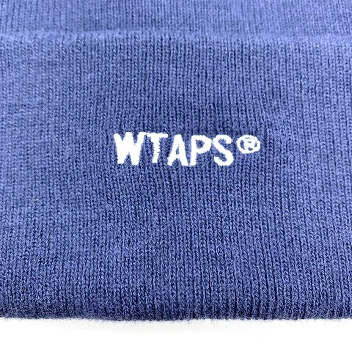 WTAPS ダブルタップス 22SS ロゴ刺繡 ビーニーキャップ ネイビー 221MADT-HT01 Size 00 福生店