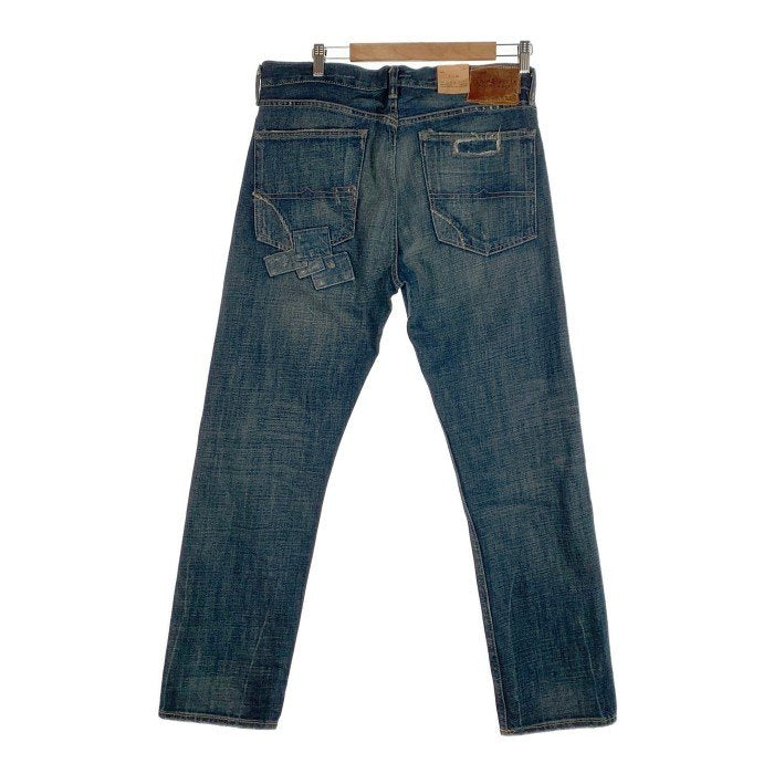 DENIM&SUPPLY RALPH LAUREN デニムアンドサプライ ラルフローレン SLIM スリムテーパードデニムパンツ ダメージリペア加工 インディゴ Size 34×30 福生店