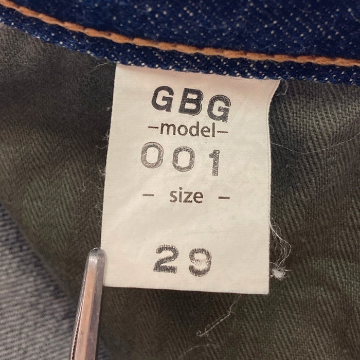 INDIGO VEINS DENIM BASE インディゴヴェインズ デニムベース GBG 001 JEANS ボタンフライ デニムパンツ インディゴ Size 29 瑞穂店