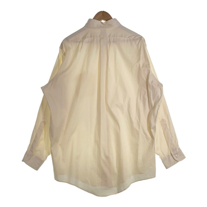 80-90's Brooks Brothers ブルックスブラザーズ Makers ボタンダウンシャツ プレーン イエロー USA製 Size 17 1/2-4 福生店