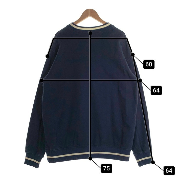 Dime ダイム Classic French Terry Crewneck クルーネック スウェットトレーナー ネイビー Size XL 福生店