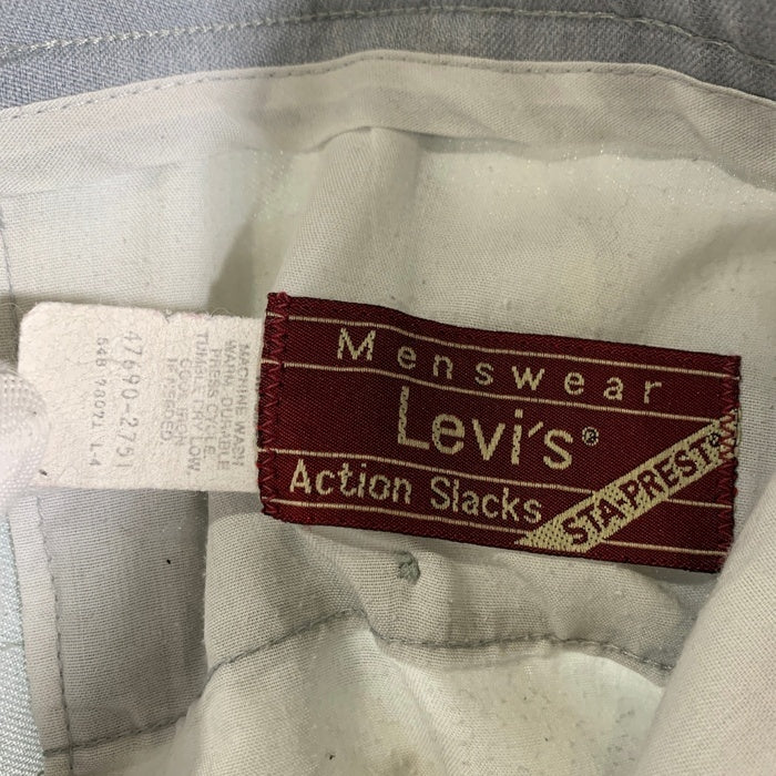 80's Levi's リーバイス Action Slacks アクションスラックス STA-PREST スタプレ パンツ グレー 47690-2751 Size ウエスト約96cm 福生店