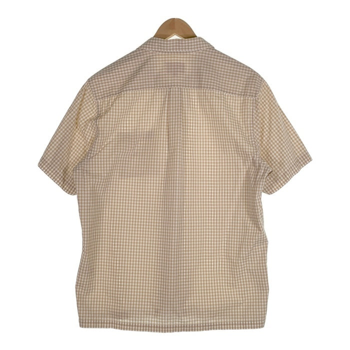 SUPREME シュプリーム 21SS Gingham S/S Shirt ギンガムチェックショートスリーブシャツ ベージュ 半袖 Size L 福生店