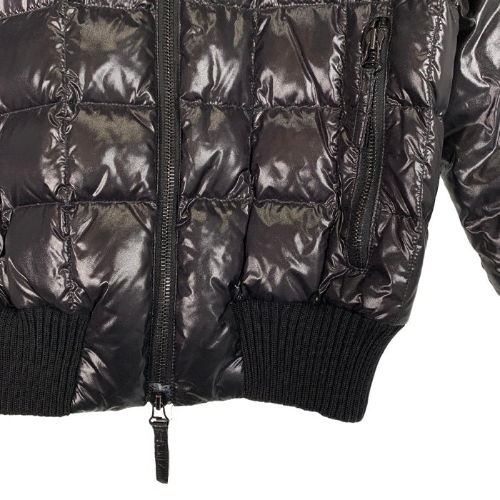 DUVETICA デュベティカ Greco グレコ ナイロン リブ ダウンジャケット ジップアップ ブラック Size 46 福生店