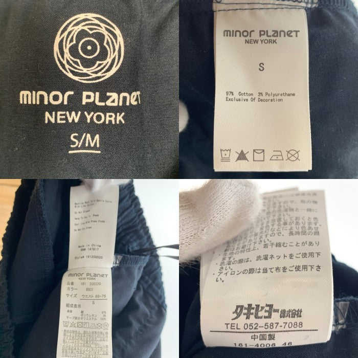 minor PLaneT NEWYORK コットン イージーパンツ ブラック 161 208520 Size S/M 福生店