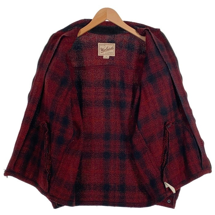 Woolrich ウールリッ オンブレチェック ウール ジャケット レッド ブラック USA製 Size L 福生店