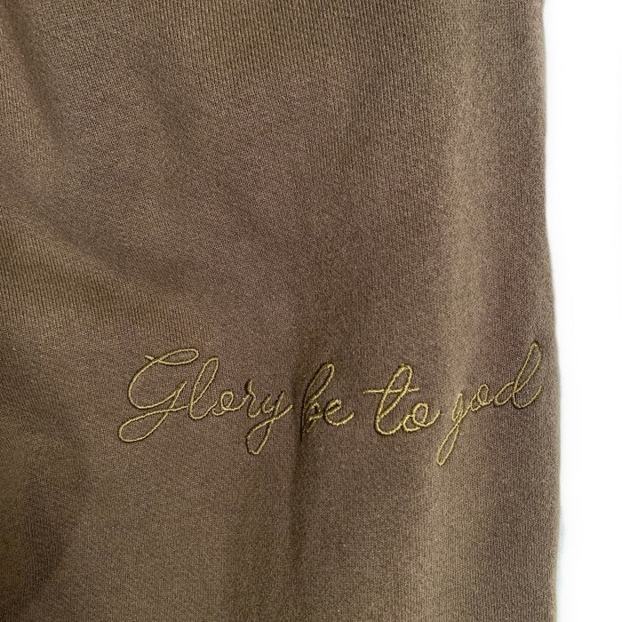 EXAMPLE エグザンプル ROUND LOGO PATCH SIDE BUTTON SWEAT PANTS ラウンドロゴ サイドボタン スウェットパンツ カーキ Size XL 福生店