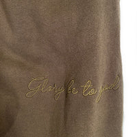 EXAMPLE エグザンプル ROUND LOGO PATCH SIDE BUTTON SWEAT PANTS ラウンドロゴ サイドボタン スウェットパンツ カーキ Size XL 福生店